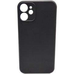 Fekete szilikon tok iPhone 12 MINI