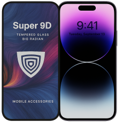 Edzett üveg Super 9D iPhone 14 Pro