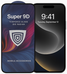 Edzett üveg Super 9D iPhone 16 Pro