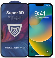 Edzett üveg Super 9D iPhone 15