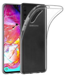 Átlátszó szilikon tok Samsung A70