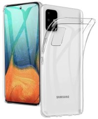 Átlátszó szilikon tok Samsung A51