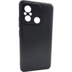Fekete szilikon tok Redmi 12C