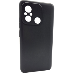 Fekete szilikon tok Redmi 12C