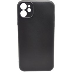 Fekete szilikon tok iPhone 11